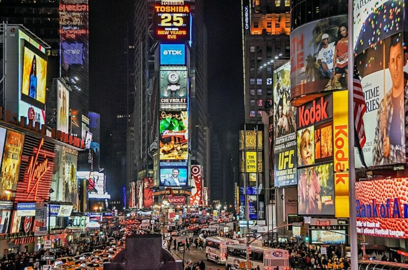 Times Square New York annees 2000